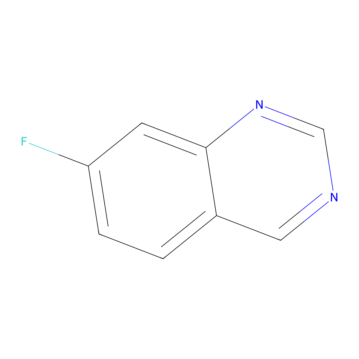 7-Fluoroquinazoline molecular structure, CAS 16499-45-9