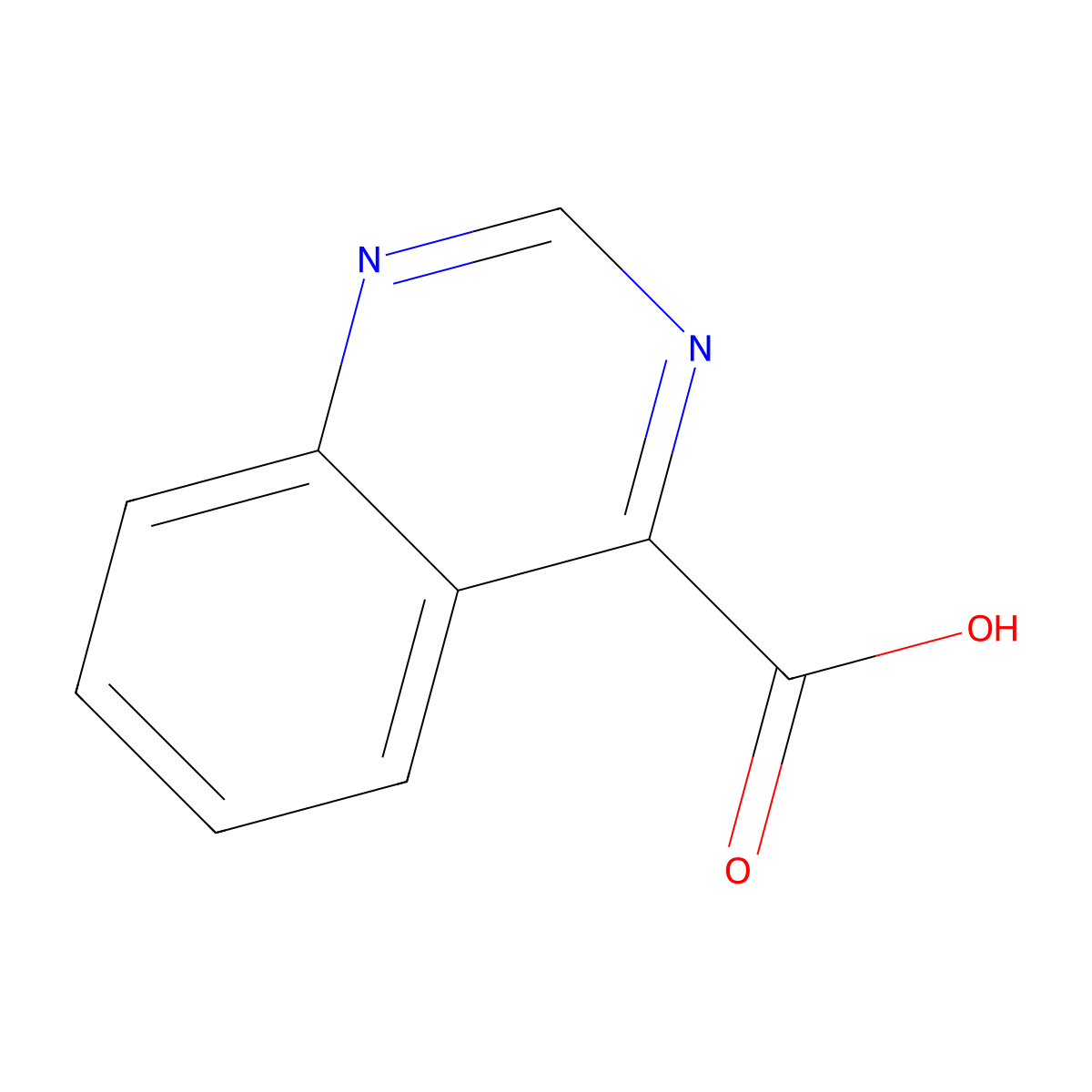 Quinazoline-4-carboxylic acid molecular structure, CAS 16499-51-7