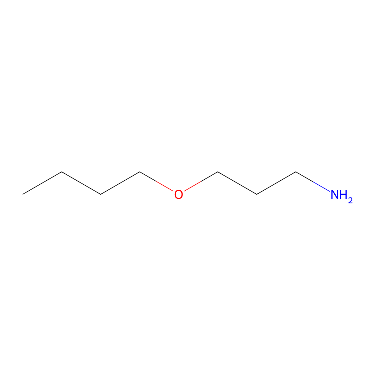 1-Propanamine, 3-butoxy- molecular structure, CAS 16499-88-0