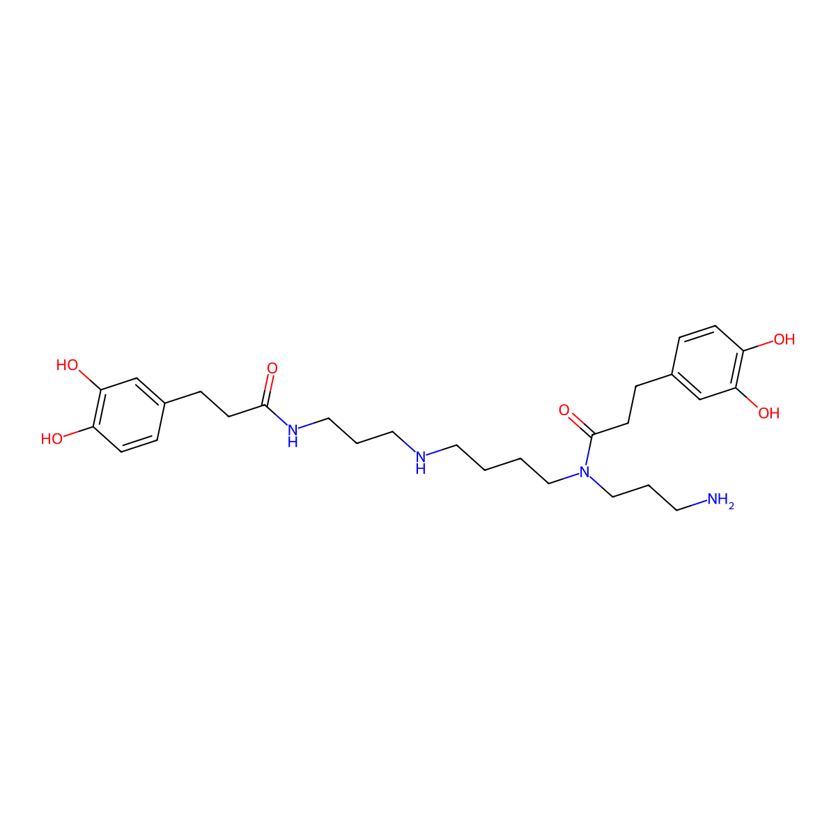 Kukoamine B molecular structure, CAS 164991-67-7