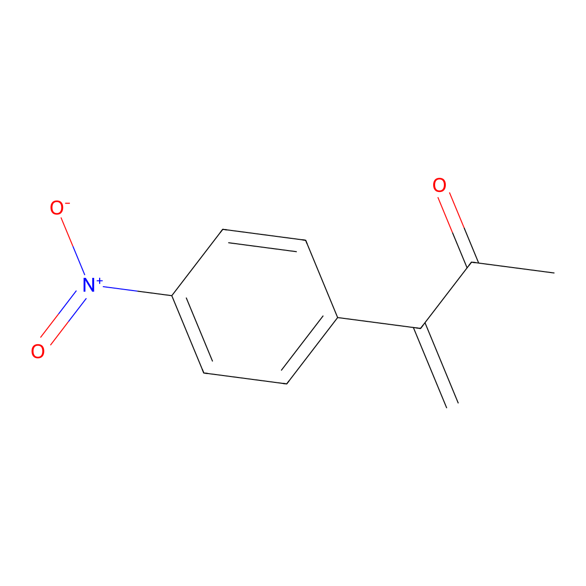 3-(4-Nitrophenyl)but-3-en-2-one molecular structure, CAS 1649957-44-7