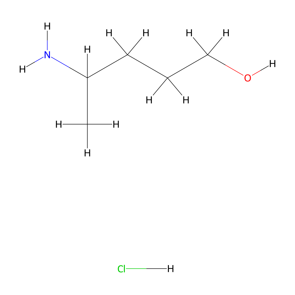 4-Aminopentan-1-OL hydrochloride molecular structure, CAS 1649982-24-0