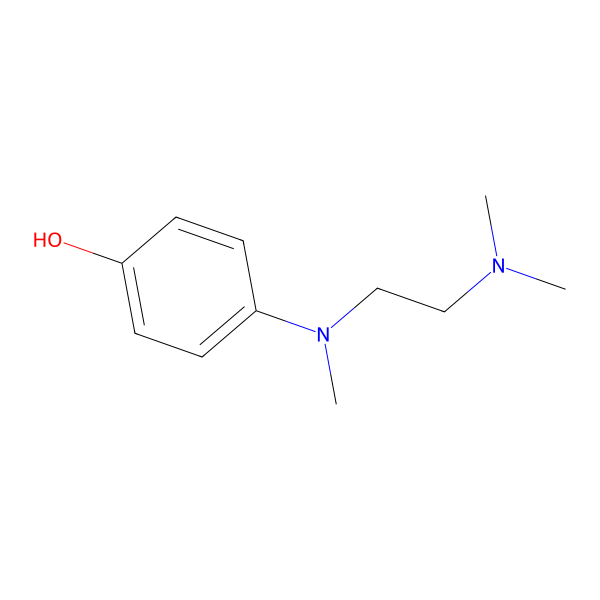 4-[[2-(Dimethylamino)ethyl]methylamino]phenol molecular structure, CAS 1649998-50-4