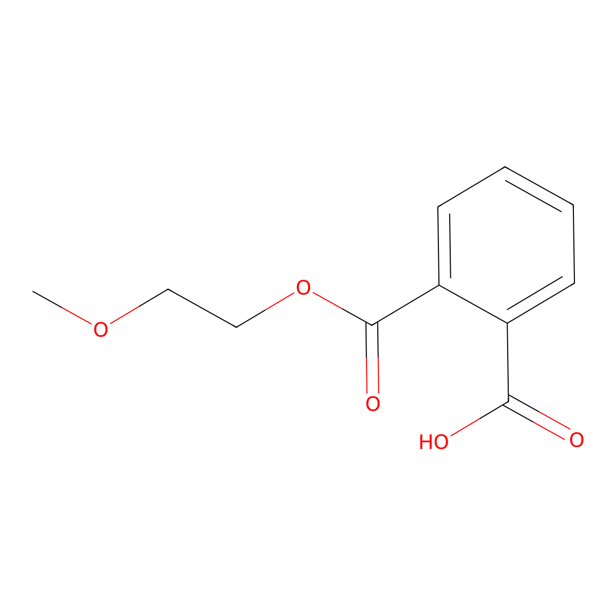 1-(2-Methoxyethyl) 1,2-benzenedicarboxylate molecular structure, CAS 16501-01-2