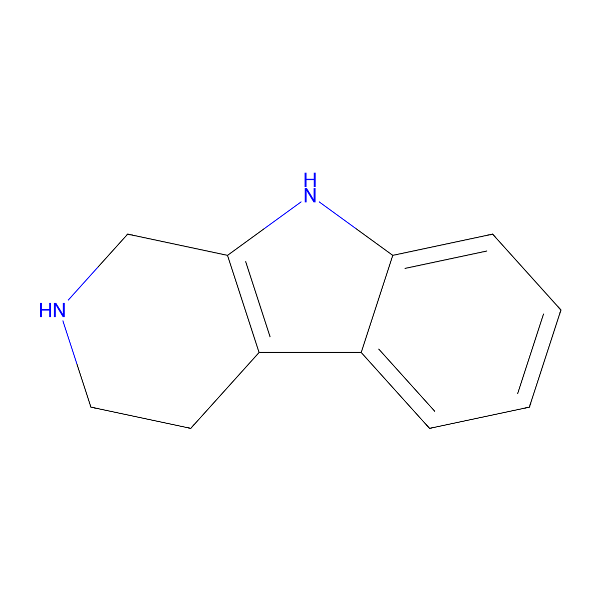 Tetrahydro-beta-carboline molecular structure, CAS 16502-01-5