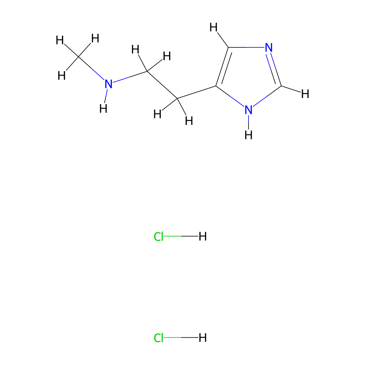 N-Methylhistamine dihydrochloride molecular structure, CAS 16503-22-3