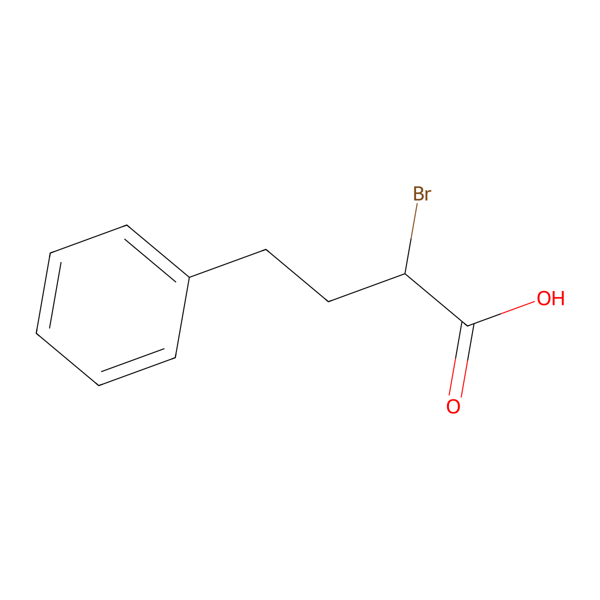 alpha-Bromobenzenebutanoic acid molecular structure, CAS 16503-46-1