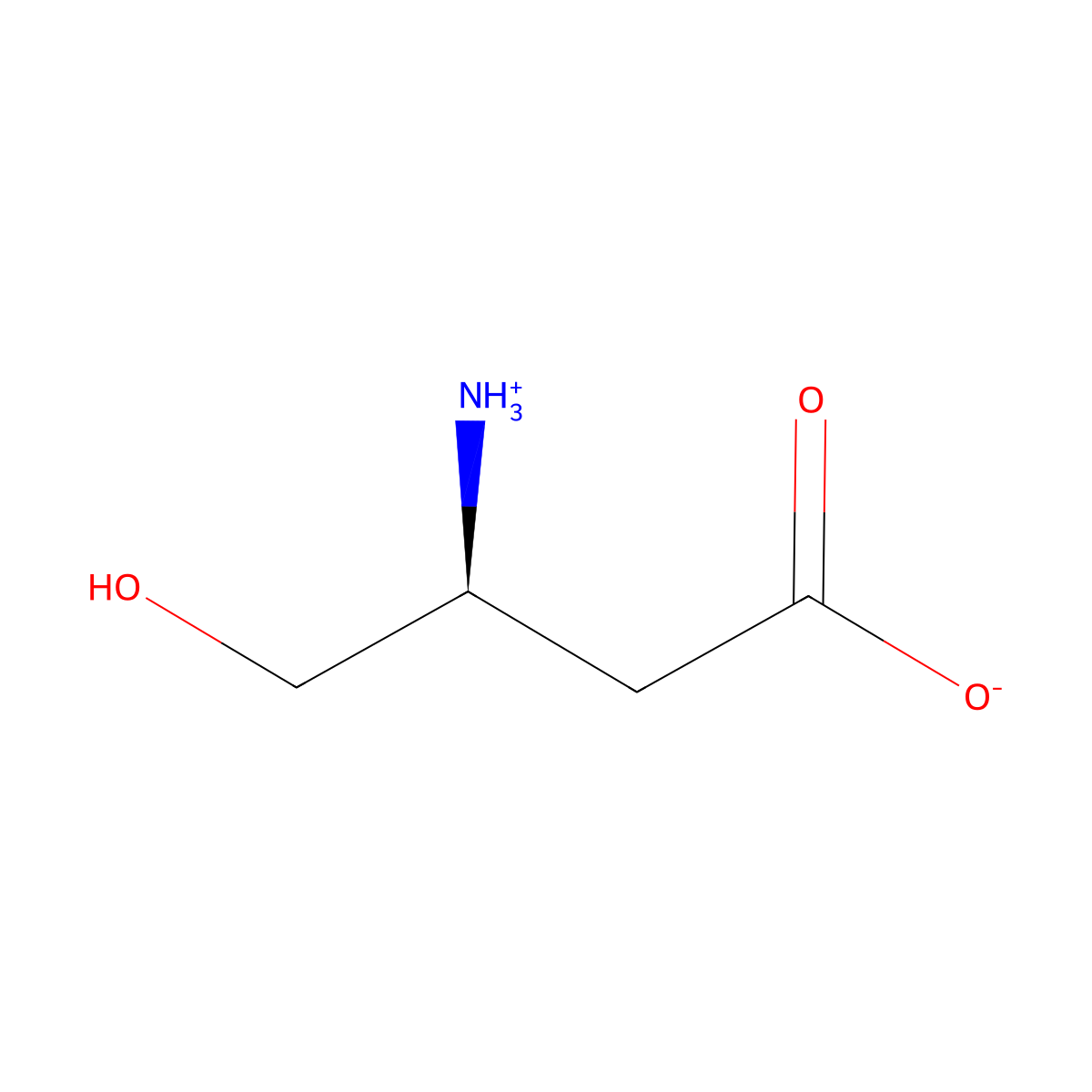 (3S)-3-Amino-4-hydroxybutanoic acid molecular structure, CAS 16504-57-7