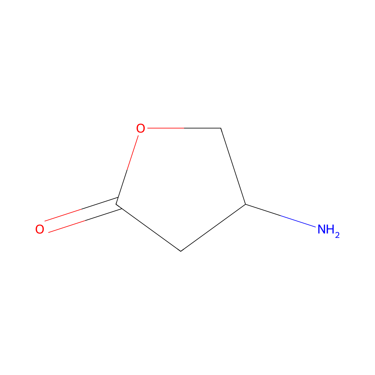 4-Aminodihydro-2(3H)-furanone molecular structure, CAS 16504-58-8