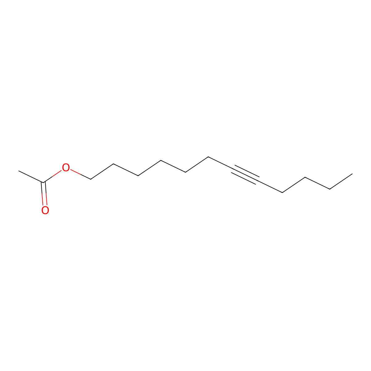 7-Dodecyn-1-ol, 1-acetate molecular structure, CAS 16504-87-3