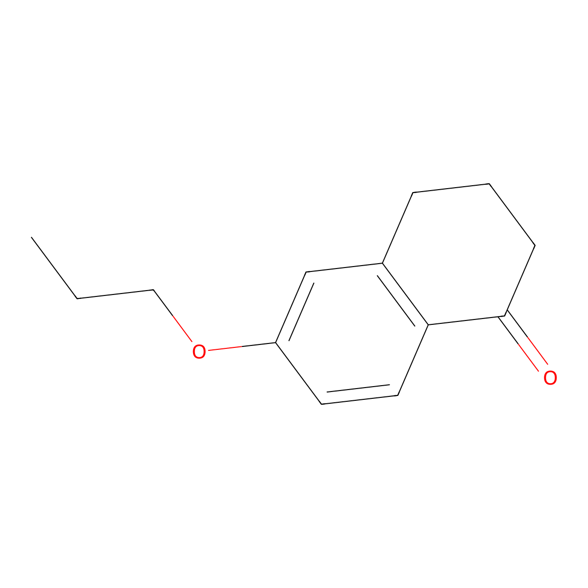 6-Propoxy-1,2,3,4-tetrahydronaphthalen-1-one molecular structure, CAS 165042-86-4