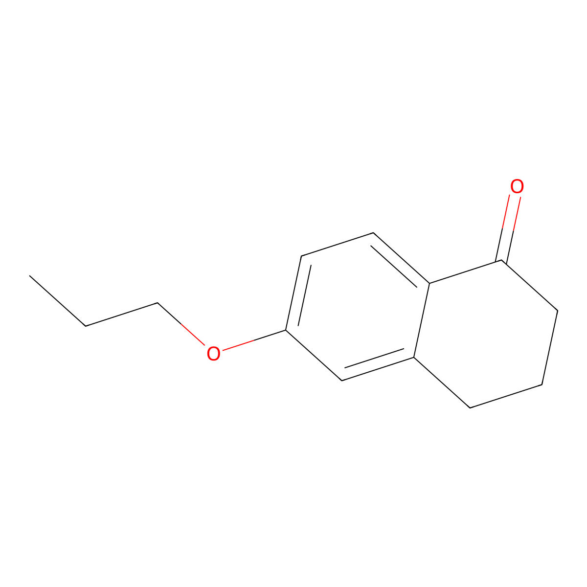 6-Propoxy-1,2,3,4-tetrahydronaphthalen-1-one molecular structure, CAS 165042-86-4