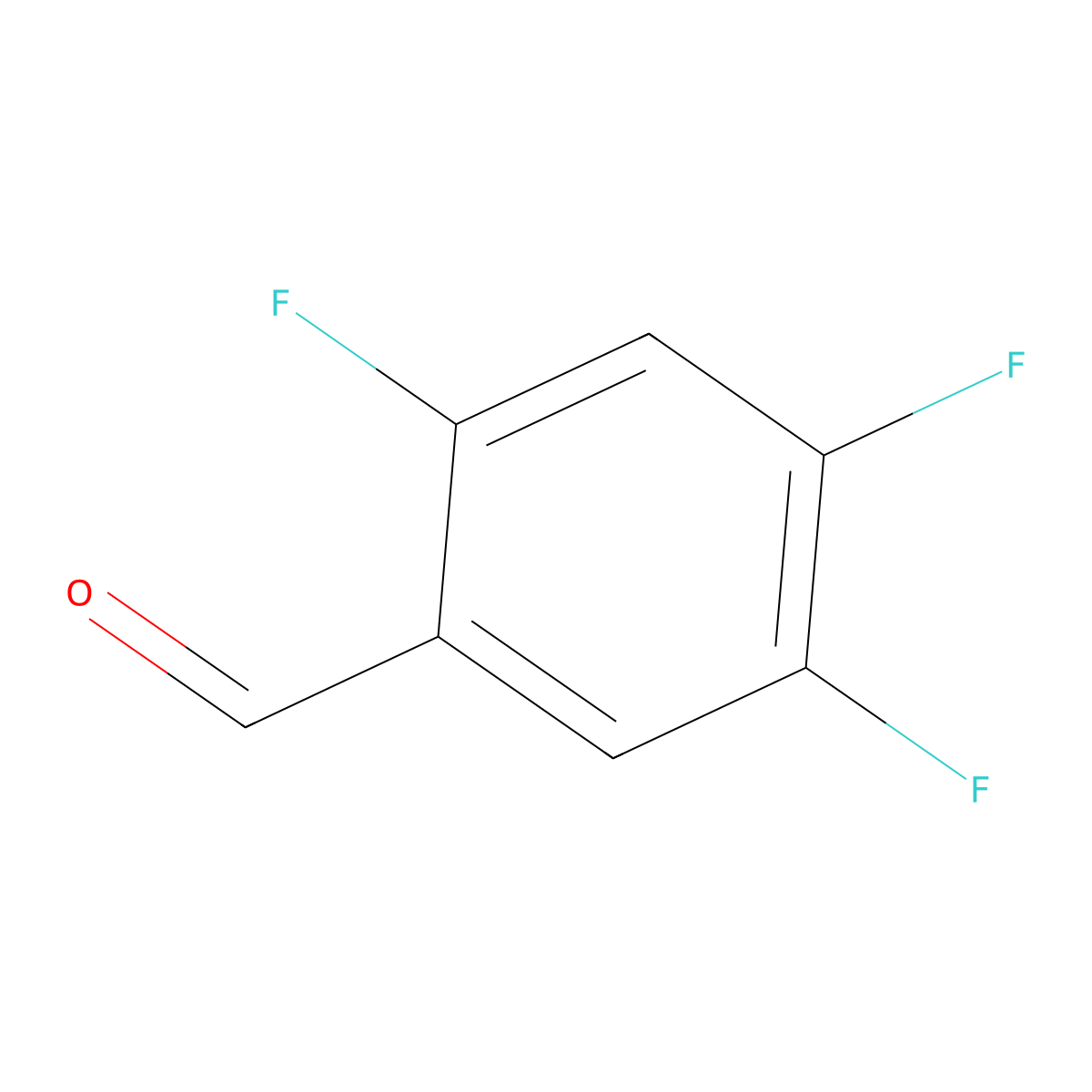 2,4,5-Trifluorobenzaldehyde molecular structure, CAS 165047-24-5
