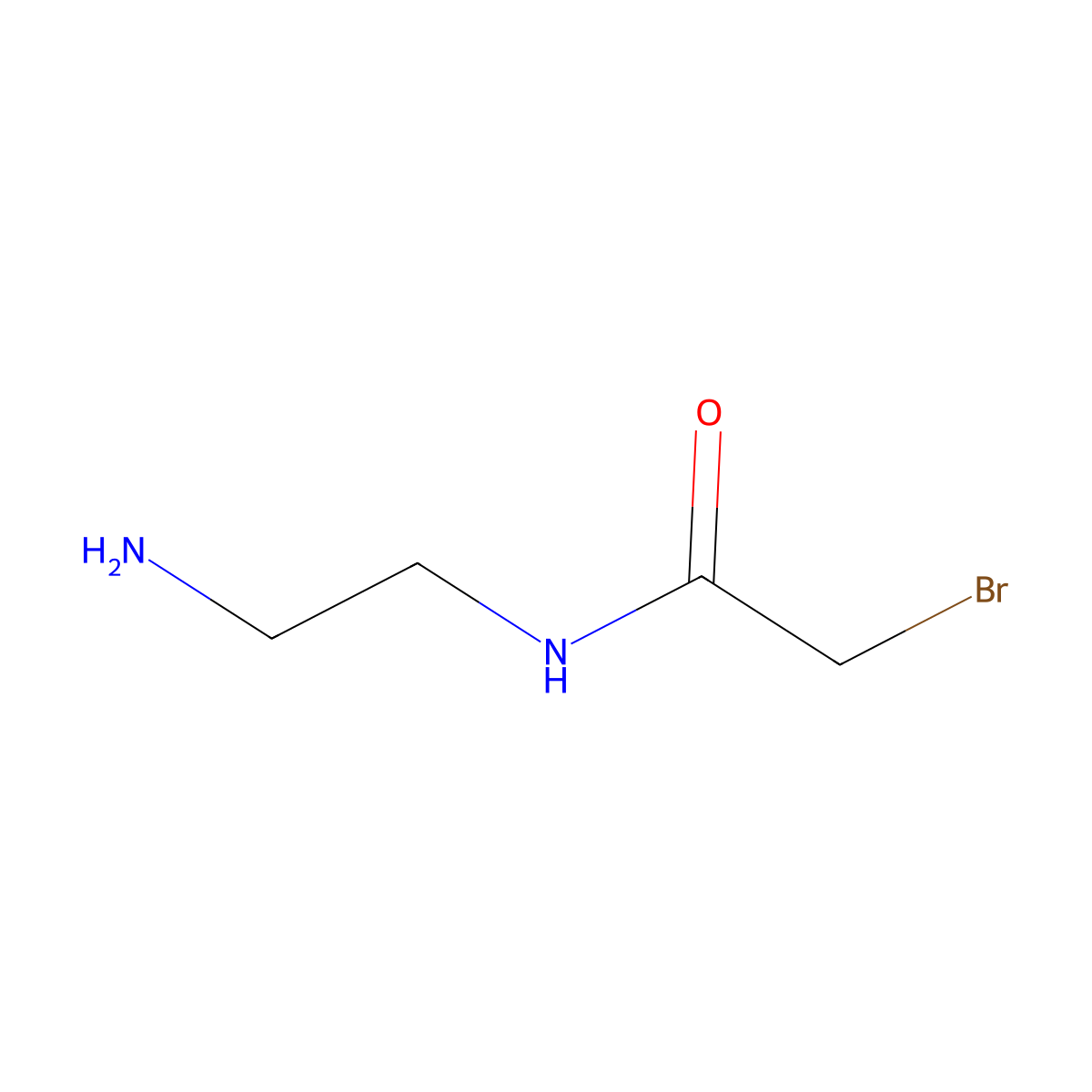 N-(2-Aminoethyl)-2-bromoacetamide molecular structure, CAS 16505-88-7