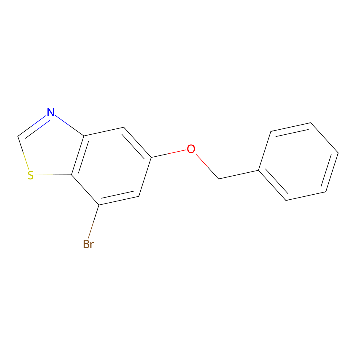 5-(Benzyloxy)-7-bromobenzo[d]thiazole molecular structure, CAS 1650547-09-3