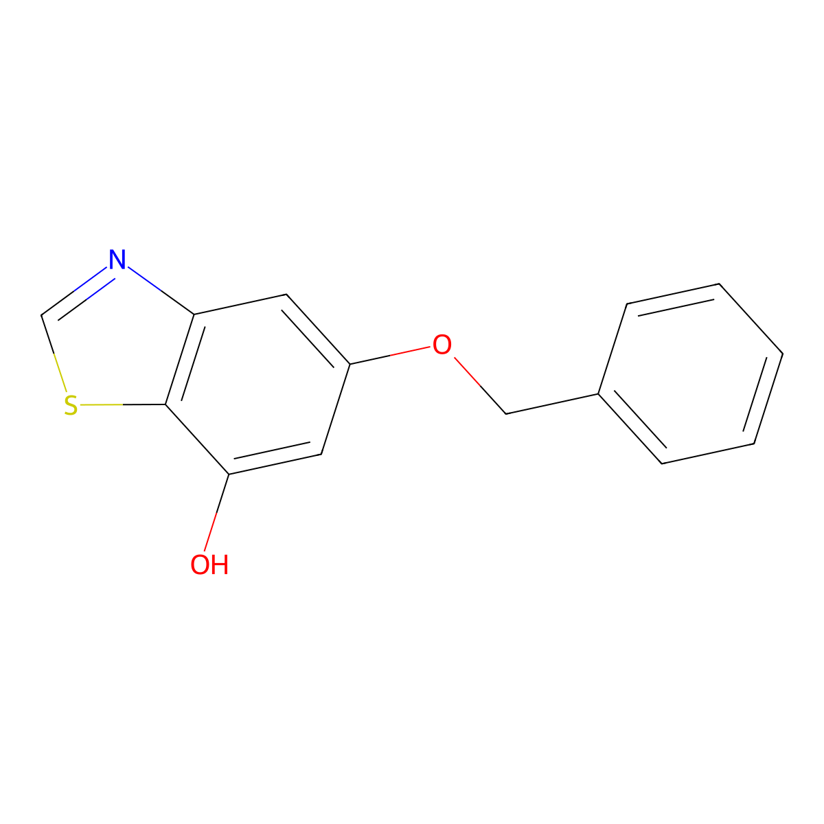 5-(Benzyloxy)benzo[d]thiazol-7-ol molecular structure, CAS 1650547-10-6