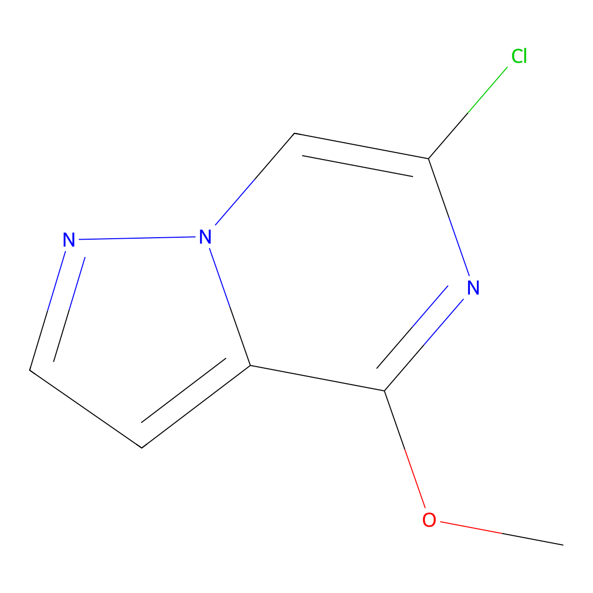 6-Chloro-4-methoxy-pyrazolo[1,5-a]pyrazine molecular structure, CAS 1650547-54-8