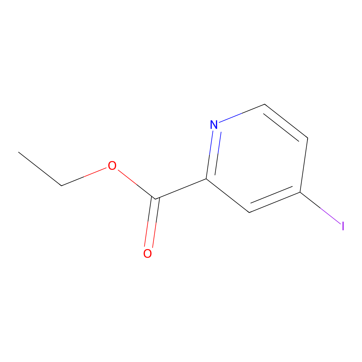 Ethyl 4-iodopicolinate molecular structure, CAS 1650574-67-6