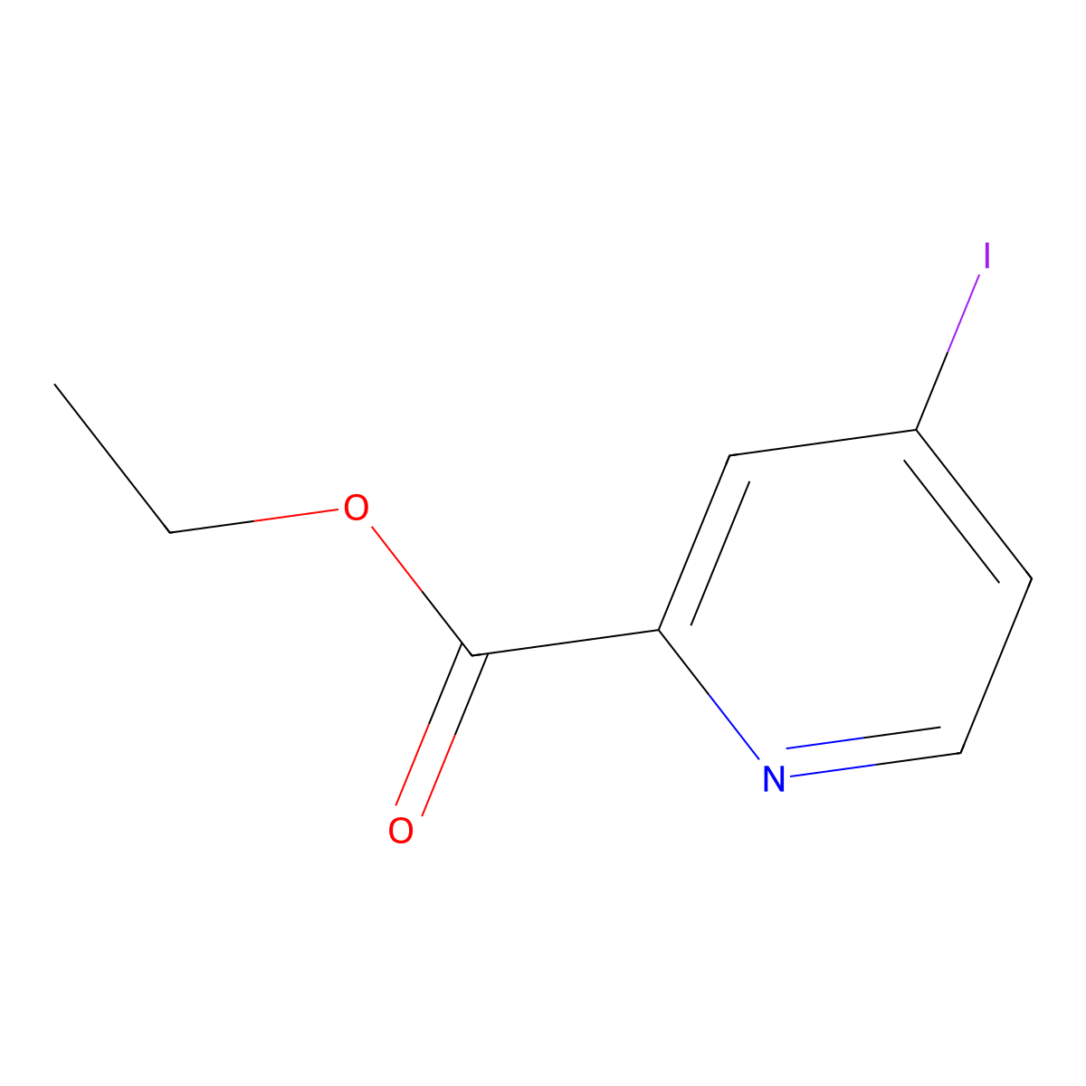 Ethyl 4-iodopicolinate molecular structure, CAS 1650574-67-6
