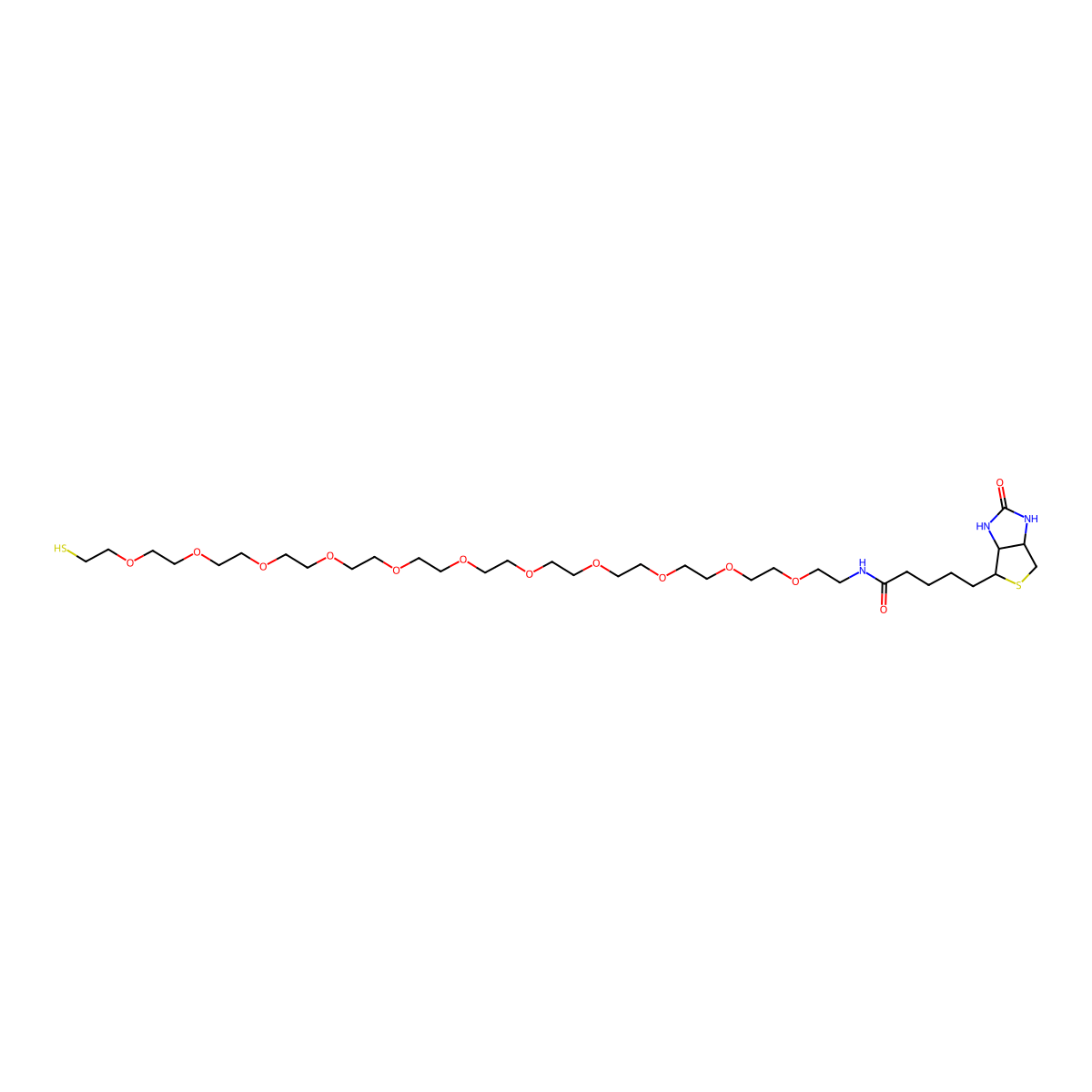 Biotin PEG Thiol molecular structure, CAS 1650579-23-9