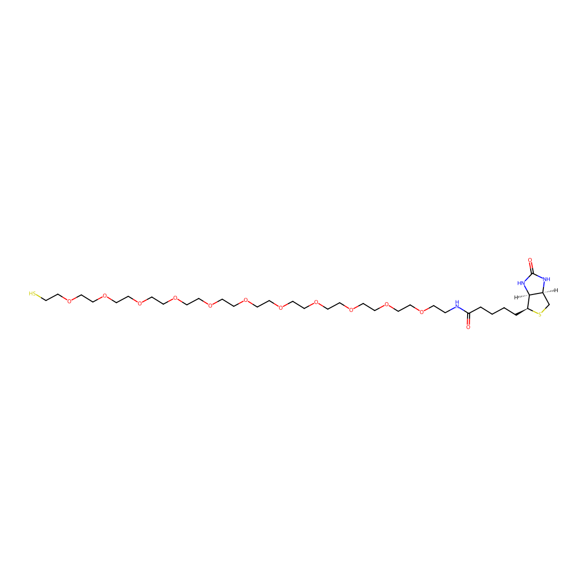 Biotin PEG Thiol molecular structure, CAS 1650579-23-9
