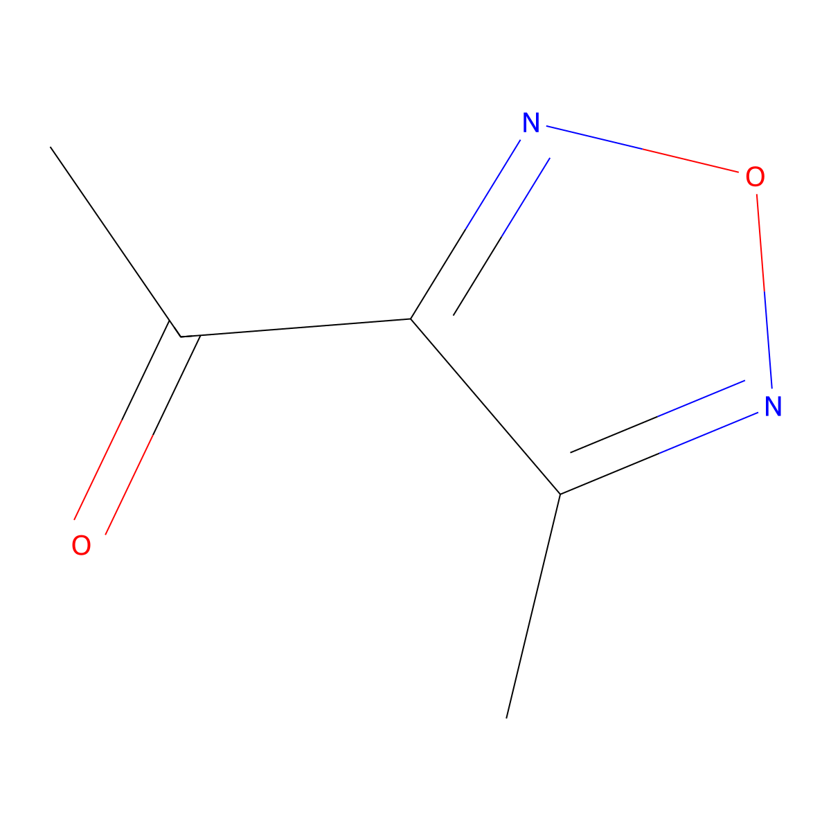 1-(4-Methyl-1,2,5-oxadiazol-3-yl)ethanone molecular structure, CAS 165067-10-7