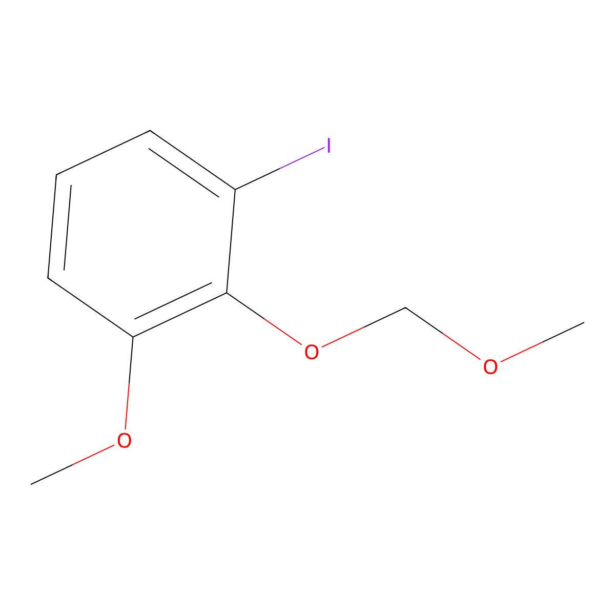 1-Iodo-3-methoxy-2-(methoxymethoxy)benzene molecular structure, CAS 165071-94-3