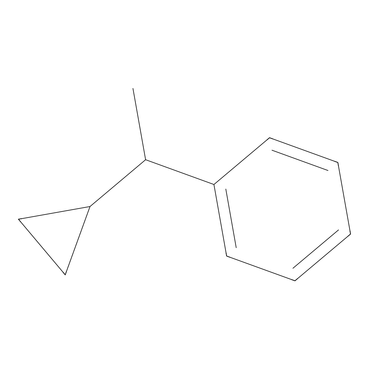 Benzene, (1-cyclopropylethyl)- molecular structure, CAS 16510-30-8