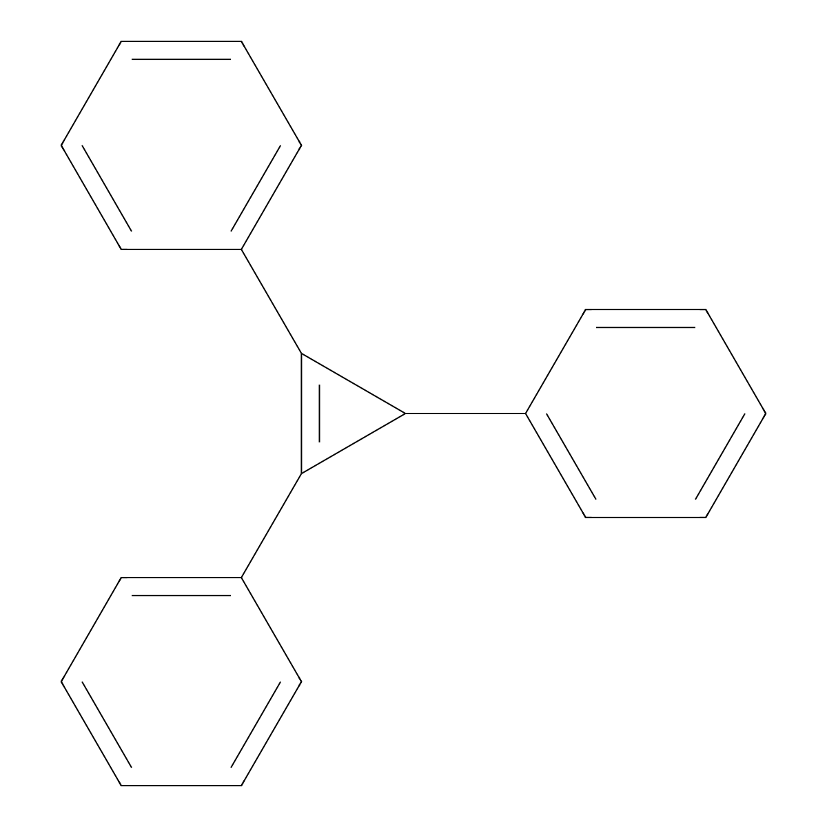 (2,3-Diphenyl-1-cyclopropen-1-yl)benzene molecular structure, CAS 16510-49-9
