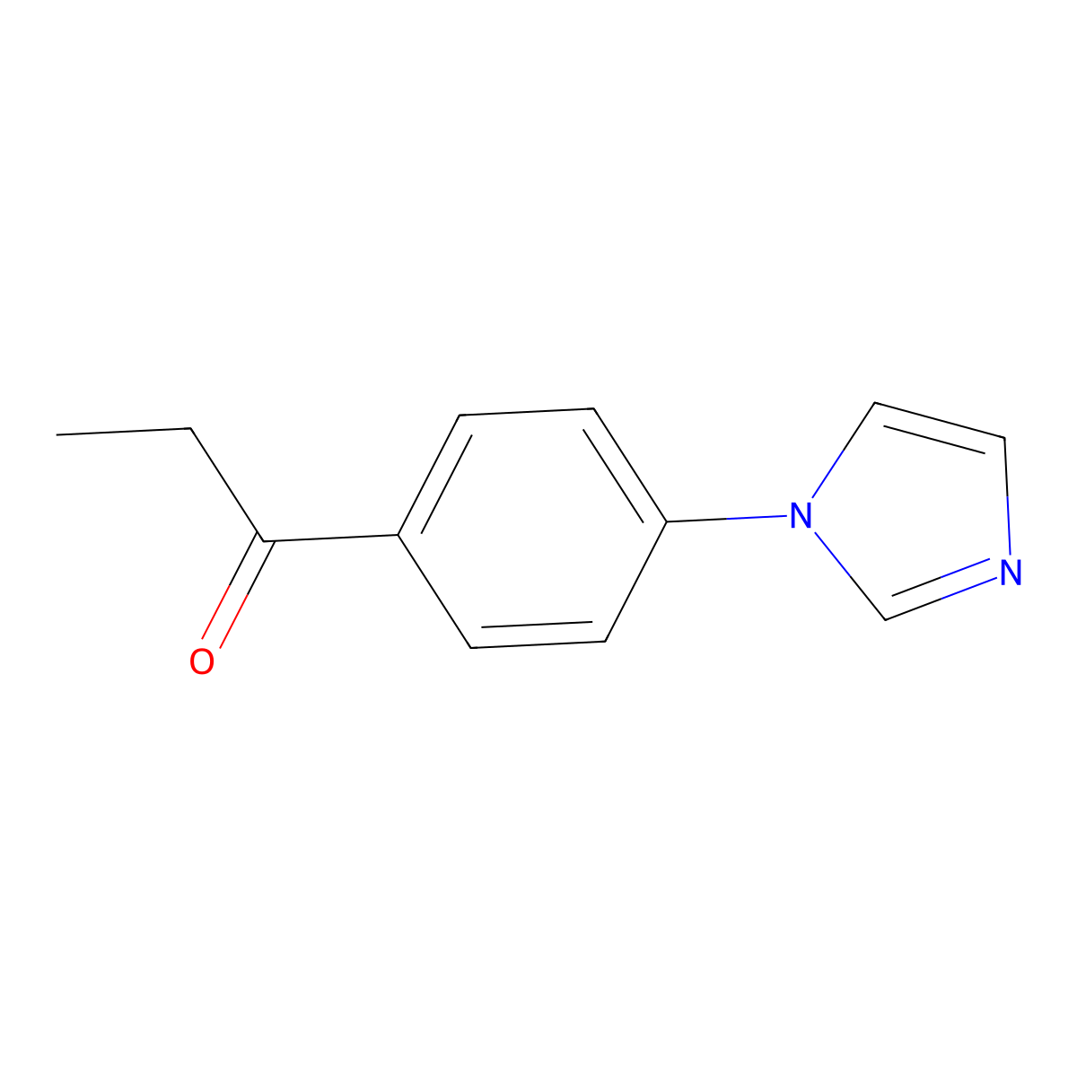 1-[4-(1H-Imidazol-1-yl)phenyl]propan-1-one molecular structure, CAS 165109-99-9