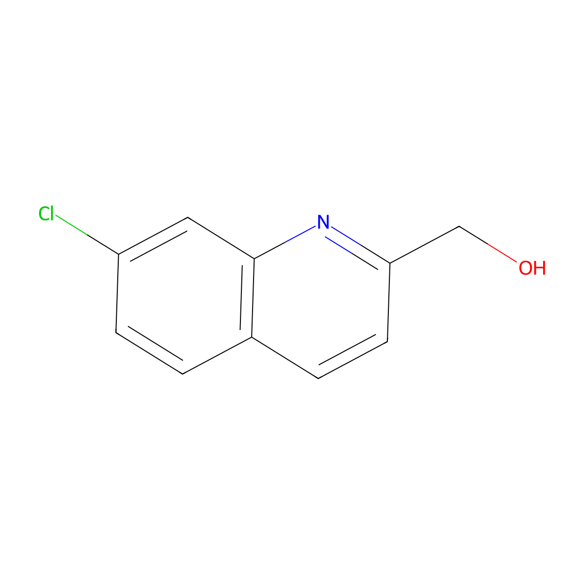 7-Chloro-2-quinolinemethanol molecular structure, CAS 165111-36-4