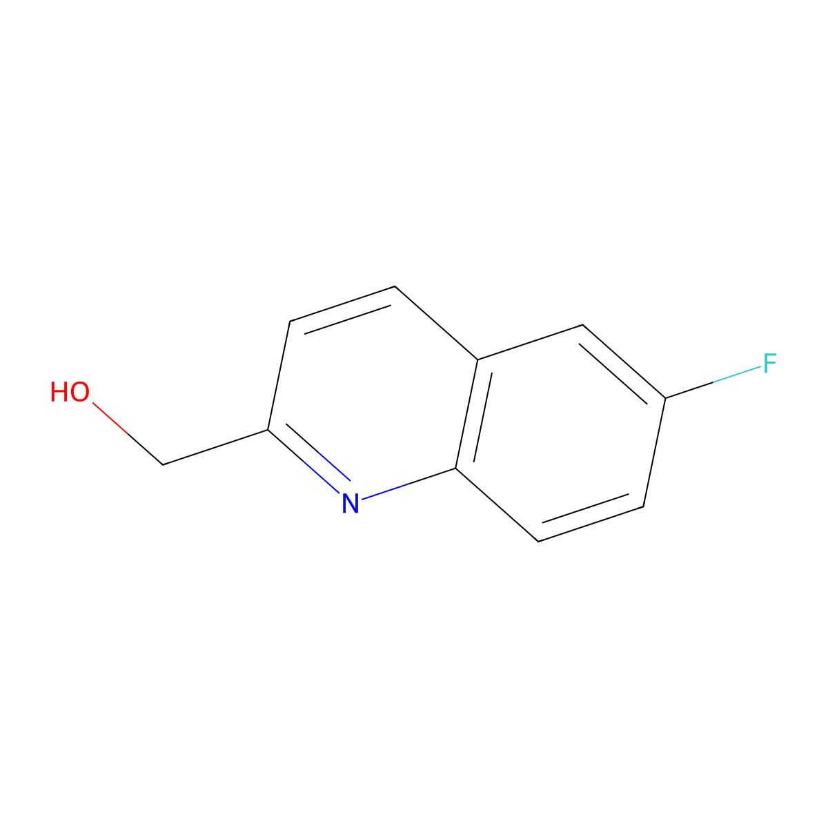 (6-Fluoroquinolin-2-yl)methanol molecular structure, CAS 165111-37-5