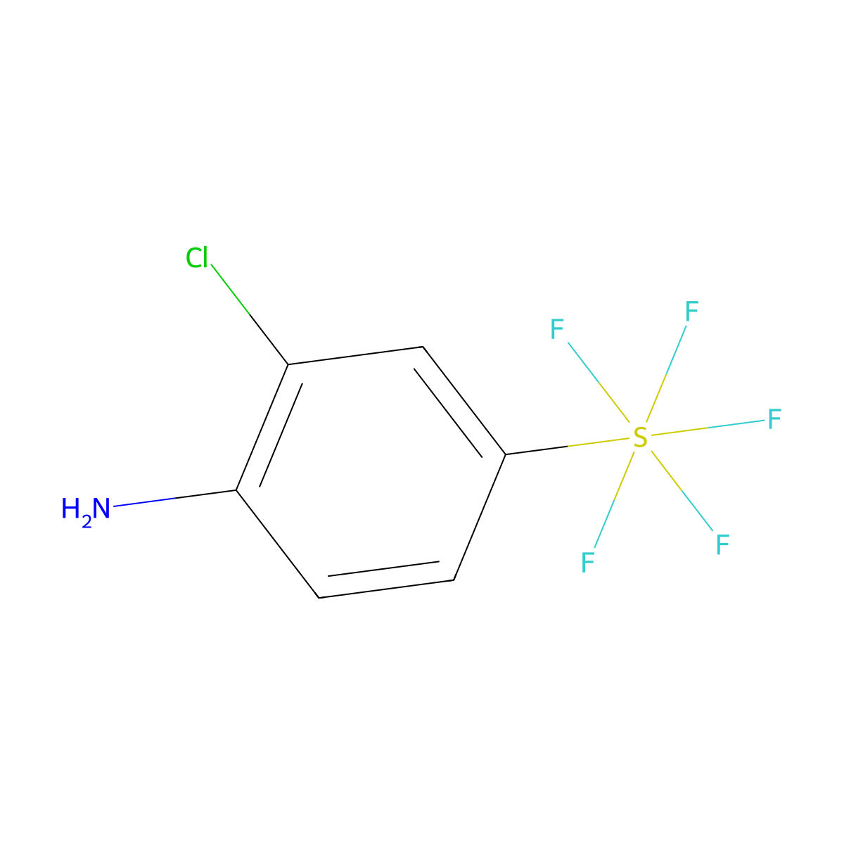 (4-Amino-3-chlorophenyl)pentafluorosulfur molecular structure, CAS 165114-85-2