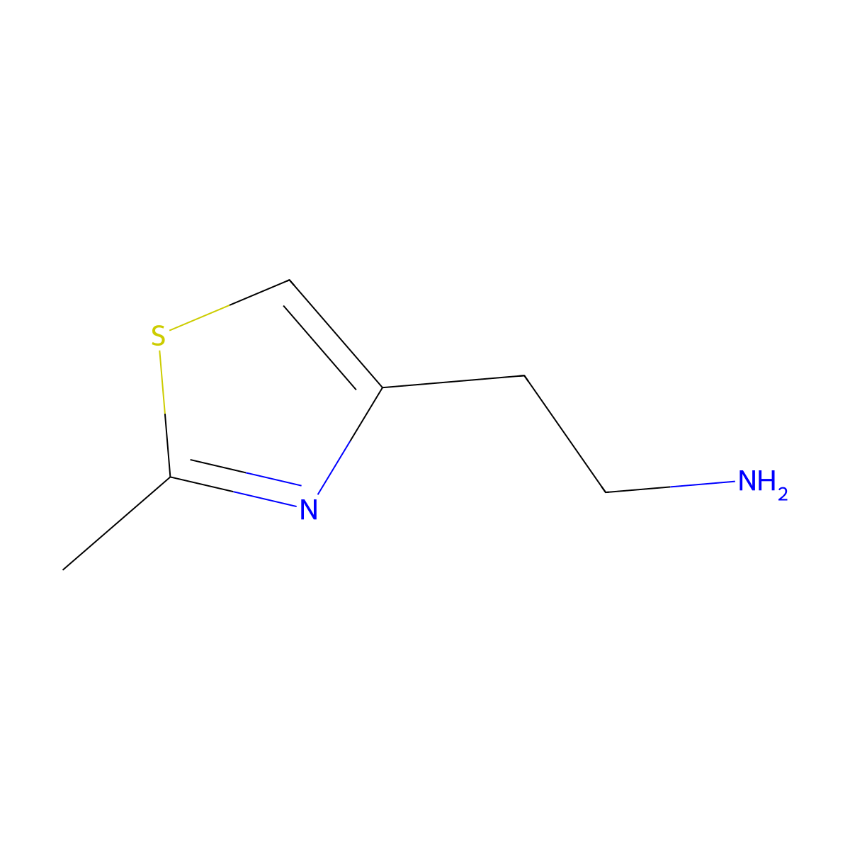 2-(2-Methyl-1,3-thiazol-4-yl)ethan-1-amine molecular structure, CAS 165115-15-1