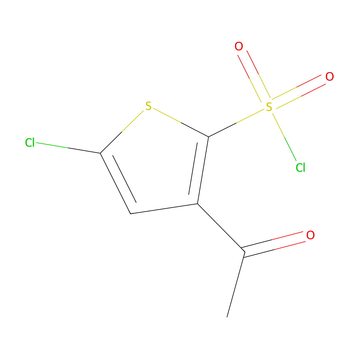 3-Acetyl-5-chlorothiophene-2-sulfonyl chloride molecular structure, CAS 165117-07-7
