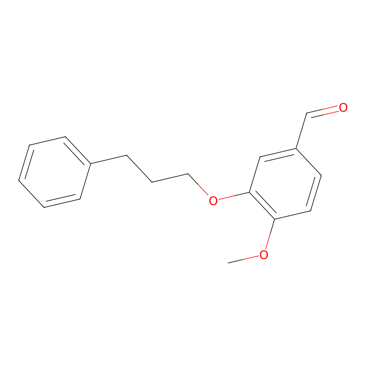 4-Methoxy-3-(3-phenylpropoxy)benzaldehyde molecular structure, CAS 165121-41-5