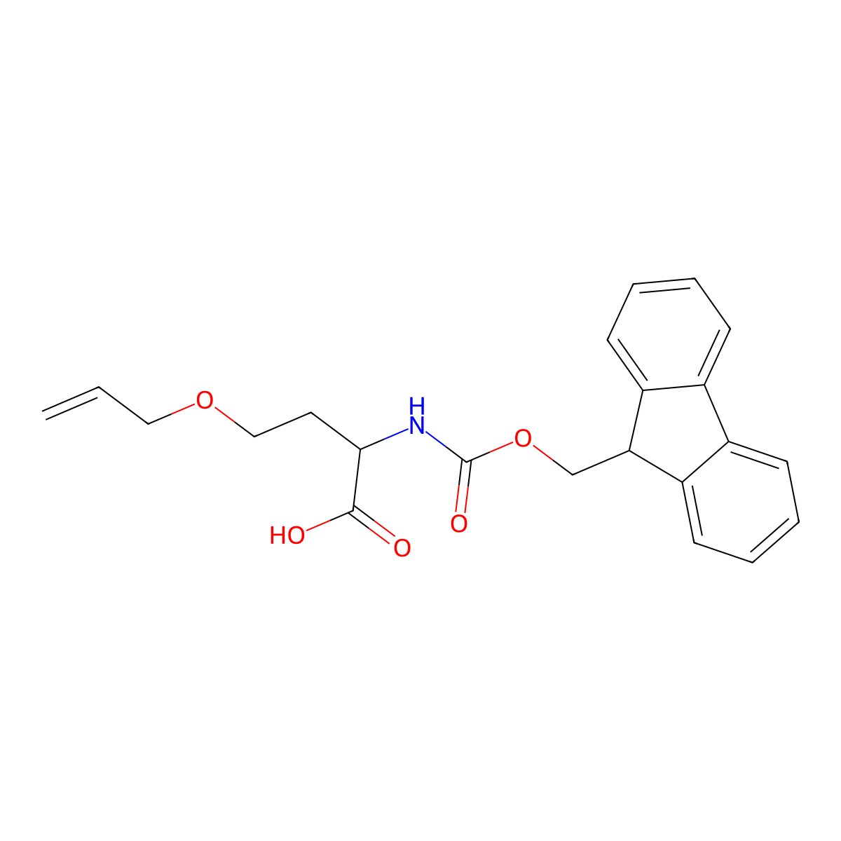 N-Fmoc-O-allyl-L-homoserine molecular structure, CAS 1651212-26-8