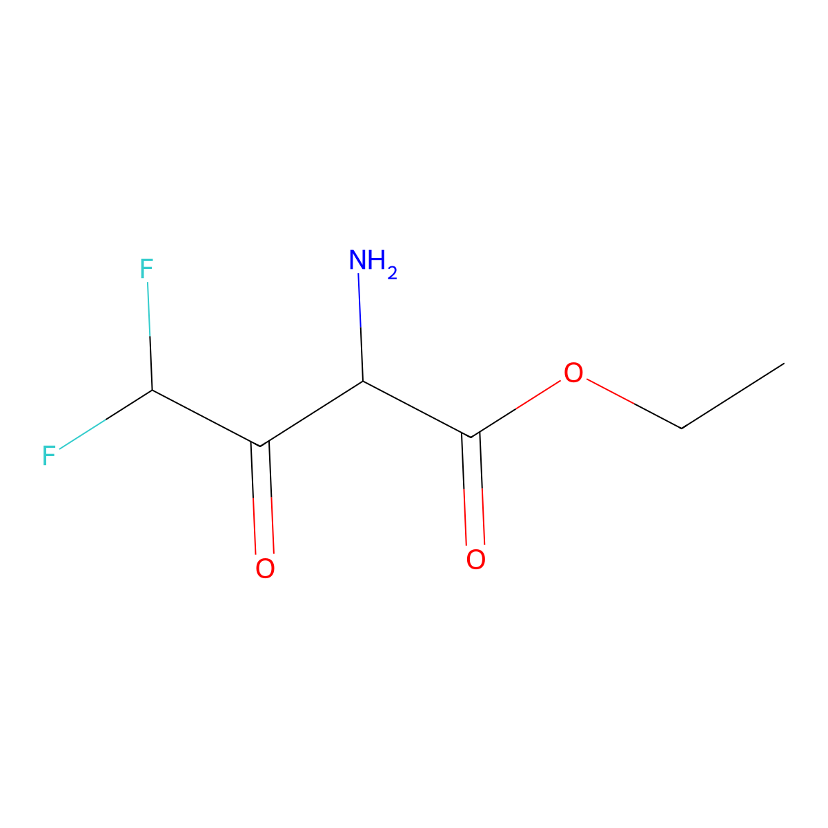 Ethyl 2-amino-4,4-difluoro-3-oxobutanoate molecular structure, CAS 1651229-15-0