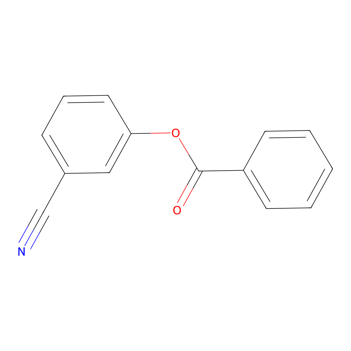 Benzonitrile, 3-(benzoyloxy)- molecular structure, CAS 16513-76-1
