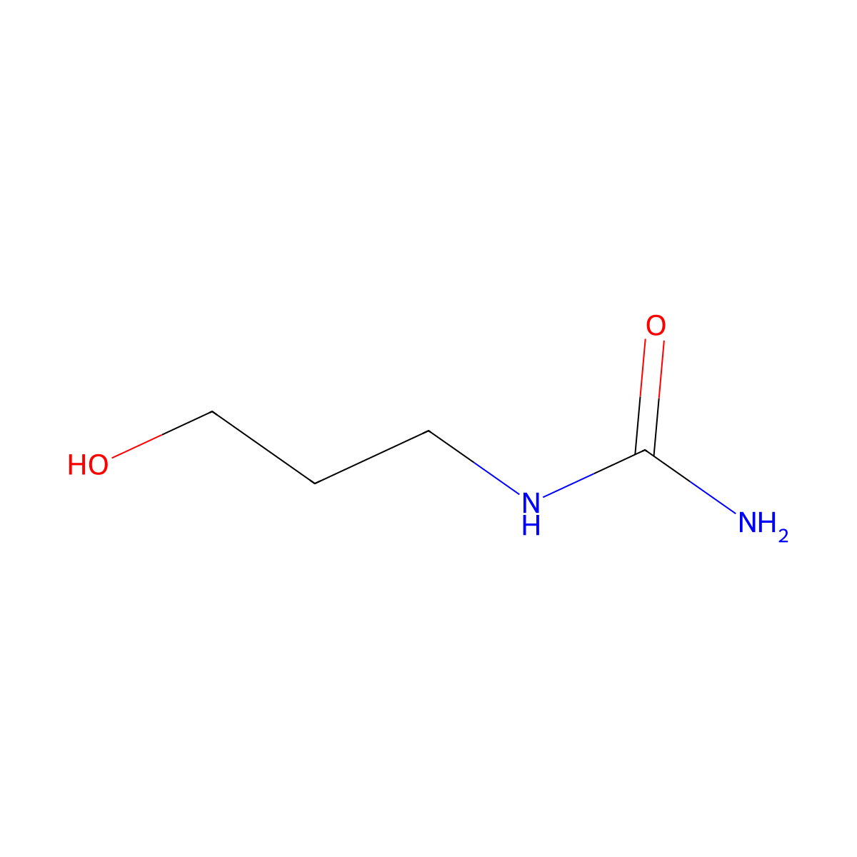 N-(3-Hydroxypropyl)urea molecular structure, CAS 16517-53-6