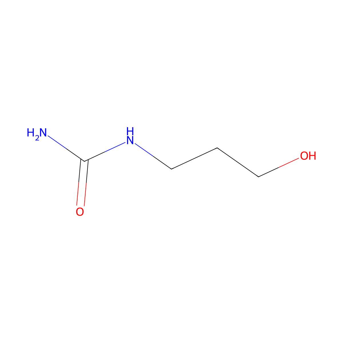 N-(3-Hydroxypropyl)urea molecular structure, CAS 16517-53-6