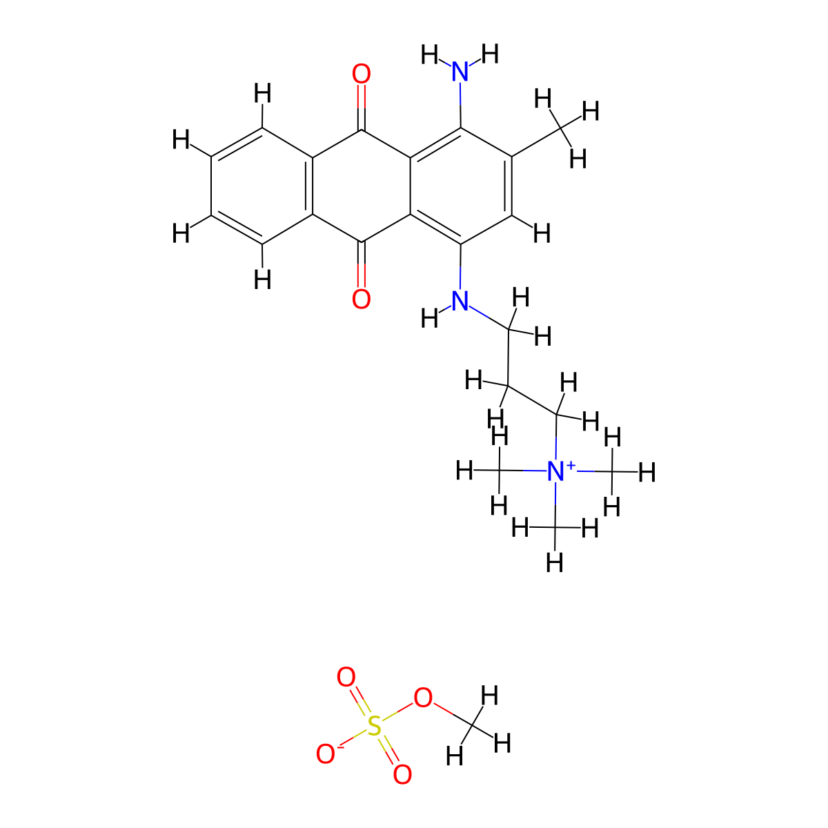 HC Blue no. 17 molecular structure, CAS 16517-75-2