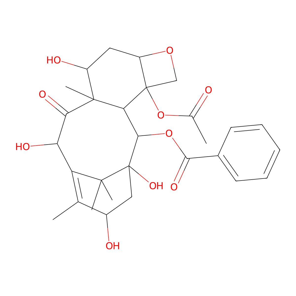 [(1S,2S,3R,4S,7R,9S,10S,12S,15S)-4-Acetyloxy-1,9,12,15-tetrahydroxy-10,14,17,17-tetramethyl-11-oxo-6-oxatetracyclo[11.3.1.03,10.04,7]heptadec-13-en-2-yl] benzoate molecular structure, CAS 165173-47-7