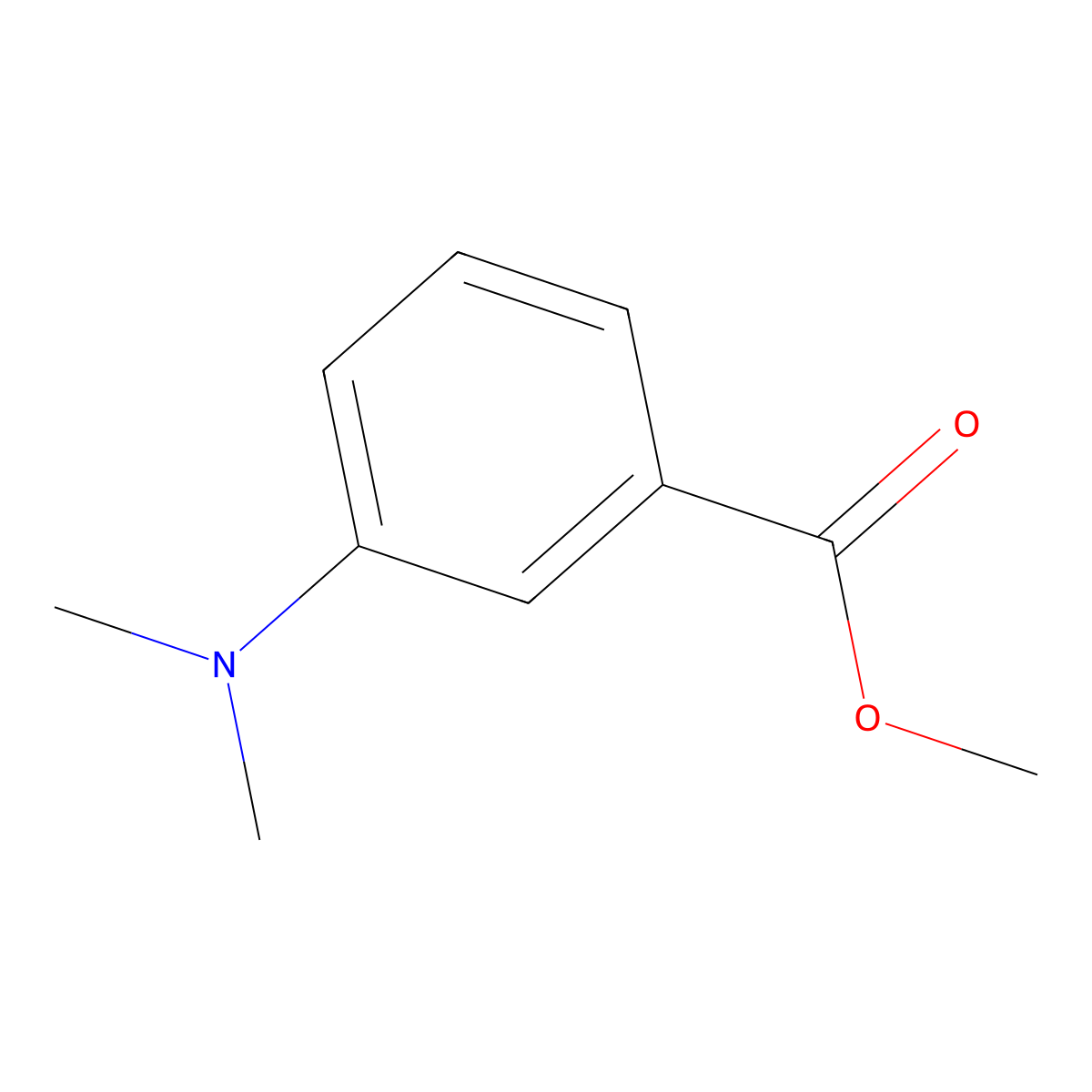 Methyl 3-(dimethylamino)benzoate molecular structure, CAS 16518-64-2