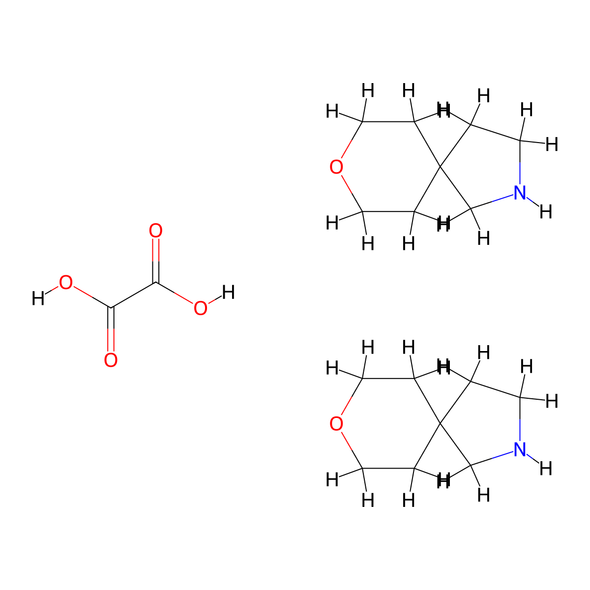 8-Oxa-2-azaspiro[4.5]decane hemioxalate molecular structure, CAS 1651840-84-4