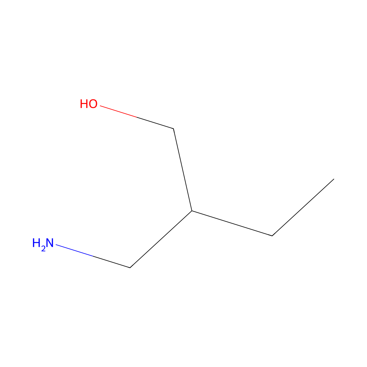 2-(Aminomethyl)butan-1-ol molecular structure, CAS 16519-75-8