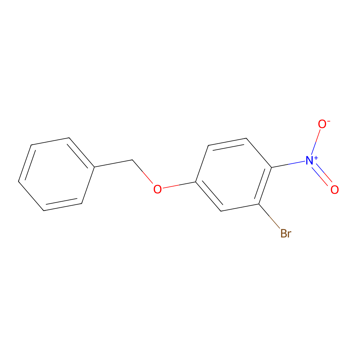 4-(Benzyloxy)-2-bromo-1-nitrobenzene molecular structure, CAS 165190-62-5