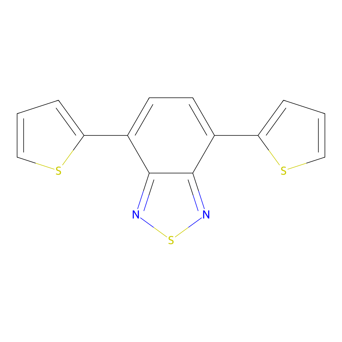 4,7-Di(thiophen-2-yl)benzo(c)(1,2,5)thiadiazole molecular structure, CAS 165190-76-1