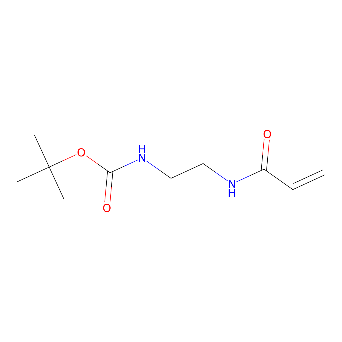 tert-butyl N-(2-(prop-2-enamido)ethyl)carbamate molecular structure, CAS 165196-44-1