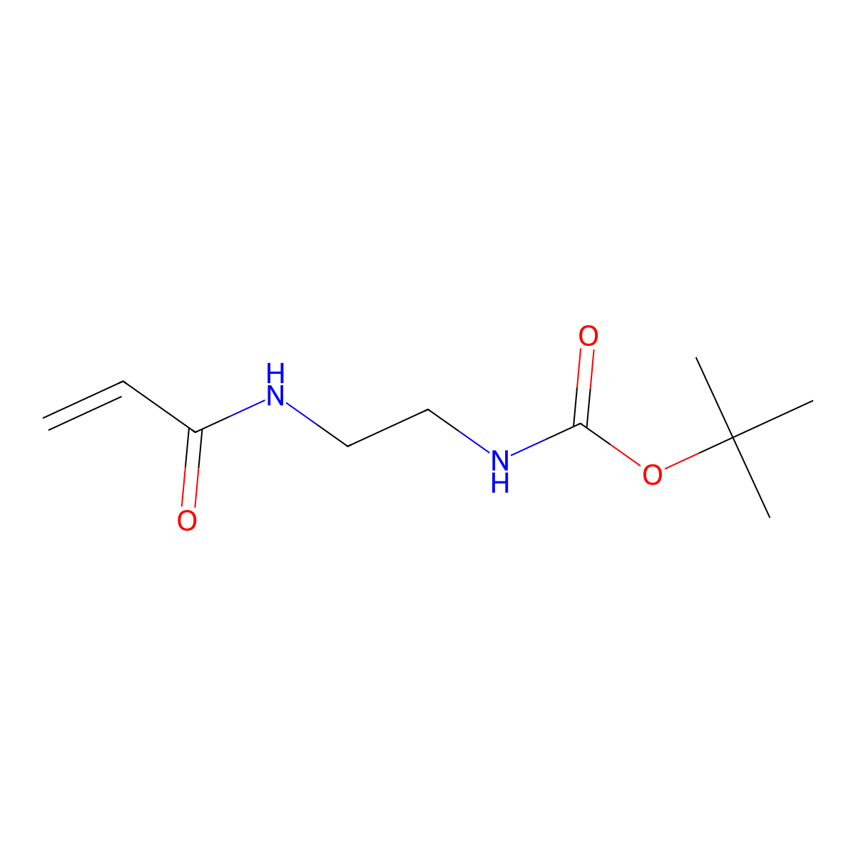 tert-butyl N-(2-(prop-2-enamido)ethyl)carbamate molecular structure, CAS 165196-44-1